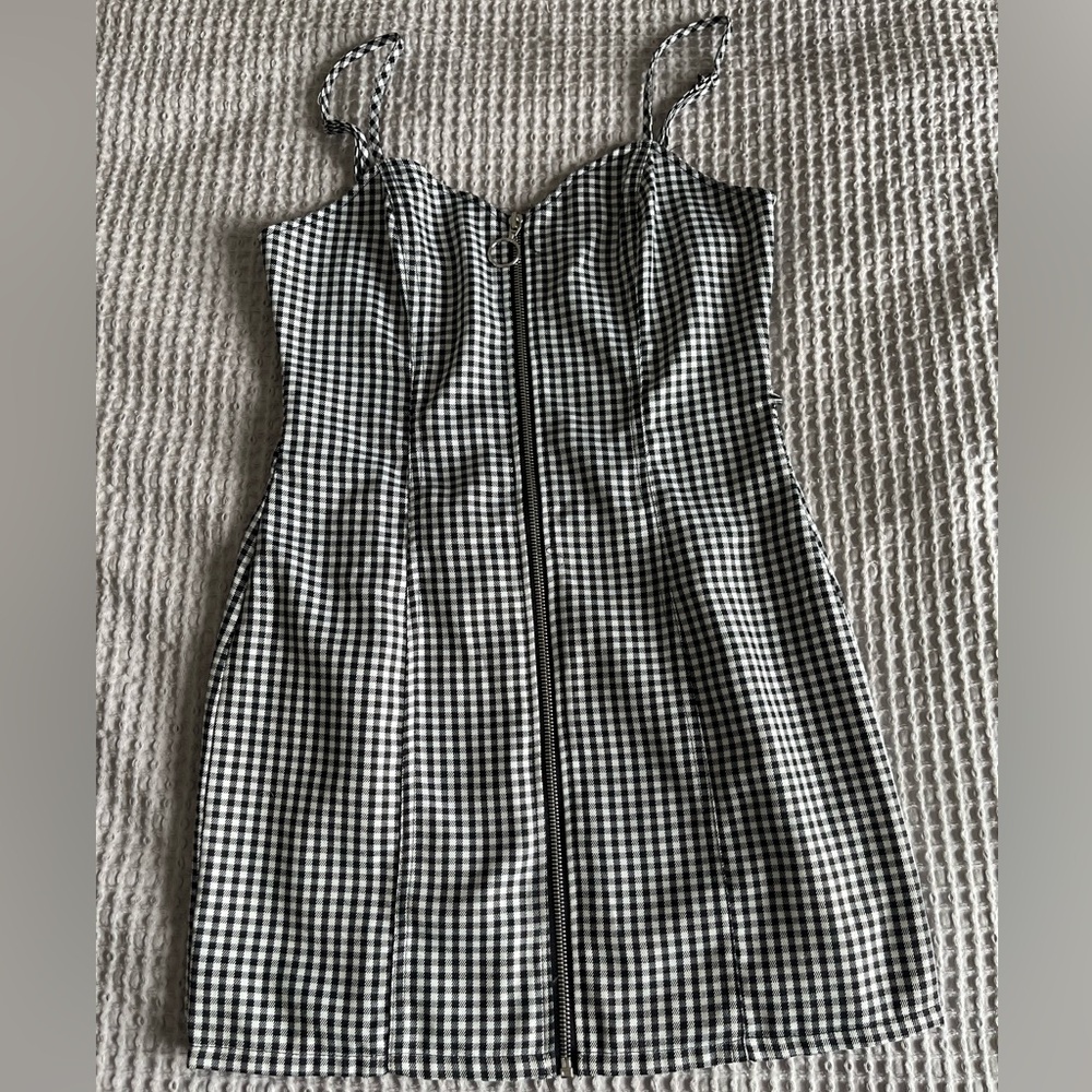 Black and White Gingham Dress